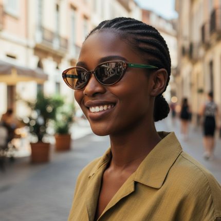 European & American Fashion New Cat-Eye Sunglasses - Stylish Versatile Street Photography Influencerͬ?? (Same Style as Influencers) Sunglasses with Blue Light Protection & Plain Lens Options